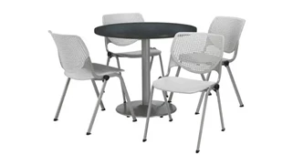 Cafeteria Tables KFI Seating Cafeteria Table with 4 Chairs