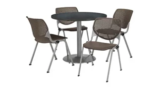Cafeteria Tables KFI Seating Cafeteria Table with 4 Chairs