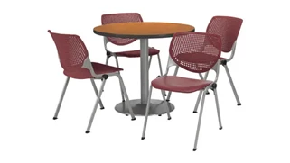 Cafeteria Tables KFI Seating Cafeteria Table with 4 Chairs