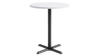 Cafeteria Tables KFI Seating 36in Round, Bar Height, Pedestal Table