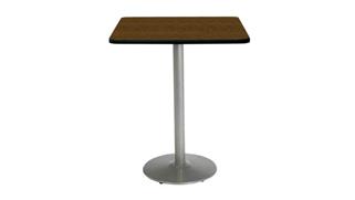 Cafeteria Tables KFI Seating 36in Square Top Bar Height Breakroom Table - 42in H
