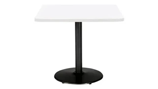 Cafeteria Tables KFI Seating 36in H x 36in W x 36in D Square Breakroom Table, Round Base