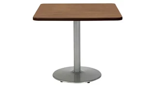 Cafeteria Tables KFI Seating 36in H x 36in W x 36in D Square Breakroom Table, Round Base