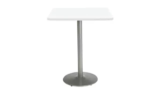 Cafeteria Tables KFI Seating 36in H x 36in W x 36in D Square Breakroom Table, Round Base