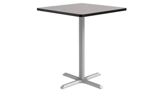 Cafeteria Tables KFI Seating 36in Square, Bar Height, Pedestal Table