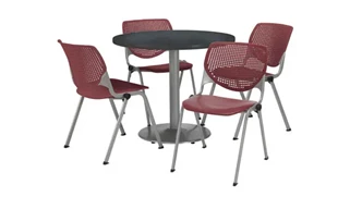 Cafeteria Tables KFI Seating Cafeteria Table with 4 Chairs