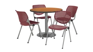 Cafeteria Tables KFI Seating Cafeteria Table with 4 Chairs