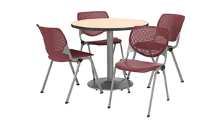 Cafeteria Tables KFI Seating Cafeteria Table with 4 Chairs