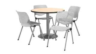 Cafeteria Tables KFI Seating Cafeteria Table with 4 Chairs