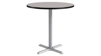 Cafeteria Tables KFI Seating 42in Round, Bar Height, Pedestal Table
