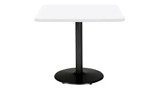 Cafeteria Tables KFI Seating 36in H x 42in W x 42in D Square Breakroom Table, Round Base