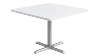 Cafeteria Tables KFI Seating 42in Square Pedestal Table