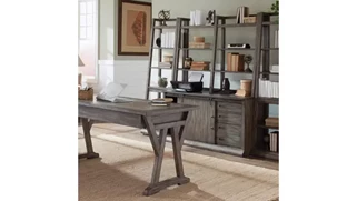 Office Suites WFB Designs Desk, Credenza with Hutch and 2 Bookcases