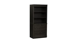 Lateral File Cabinets WFB Designs Lateral File Cabinet with Hutch