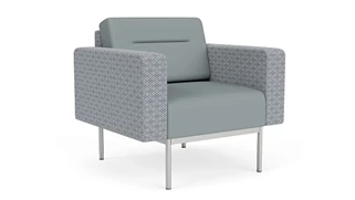Club & Lounge Chairs Lesro Darsey Guest Chair - Designer Combo Fabric-Vinyl