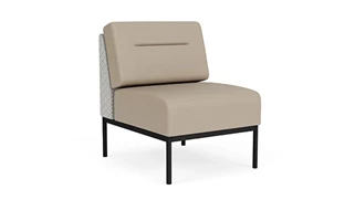Club & Lounge Chairs Lesro Darsey Armless Guest Chair - Designer Combo Fabric-Vinyl