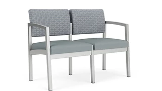 Sofas Lesro Lenox Steel 2 Seat Sofa - Designer Combo Upholstery
