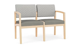 Sofas Lesro Lenox Wood 2 Seat Sofa - Designer Combo Upholstery