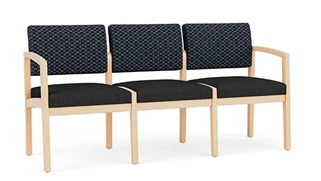 Sofas Lesro Lenox Wood 3 Seat Sofa - Designer Combo Upholstery