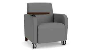 Club & Lounge Chairs Lesro Guest Chair with Swivel Tablet and Casters