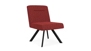 Lobby & Guest Chairs - Metal Lesro Armless Guest Chair - Pattern Fabric