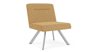 Lobby & Guest Chairs - Metal Lesro Armless Bariatric Chair - Pattern Fabric