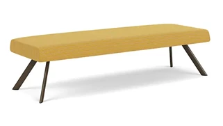 Benches Lesro Reception Bench 3-Seat Matrex Support Pattern Fabric