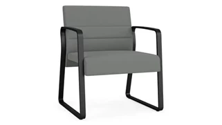 Lobby & Guest Chairs - Metal Lesro Oversize Guest Chair, Sled Base