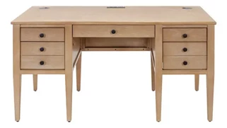 Stand-Alone Double Pedestal Desks Martin Furniture Half Pedestal Desk, Fully Assembled