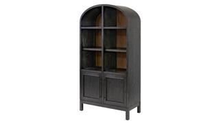 Bookcases Martin Furniture Arched Display Bookcase - Fully Assembled