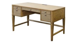 Stand-Alone Single Pedestal Desks Martin Furniture Half Pedestal Desk - Fully Assembled