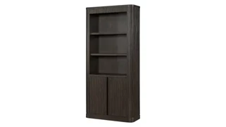Standard Bookcases Martin Furniture Executive Bookcase With Doors - Fully Assembled