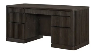 Stand-Alone Double Pedestal Desks Martin Furniture Double Pedestal  Executive Writing Desk