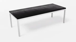 Coffee Tables WFB Designs 48in W x 24in D x 16in H Metal Leg Coffee Table