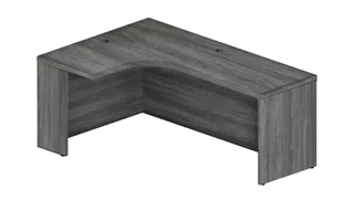 Stand-Alone Desk Shells Mayline 72in Left Extended Corner Table