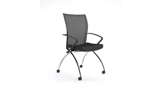 Nesting Chairs Mayline Office Furniture Valore High Back Chair with Arms