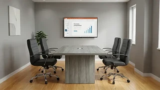 Conference Tables WFB Designs 6ft Conference Table with Panel Leg