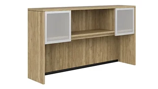 Desk Hutches WFB Designs 66in W Hutch with 2 Glass Doors