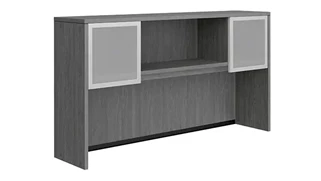 Desk Hutches WFB Designs 72in W Hutch with 2 Glass Doors