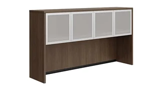 Desk Hutches WFB Designs 72in W Hutch with 4 Glass Doors