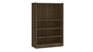 Low Bookcases WFB Designs 32in W x 48in H 4 Shelf Bookcase