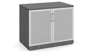 Low Storage Cabinets WFB Designs 29in H Storage Cabinet with Glass Doors
