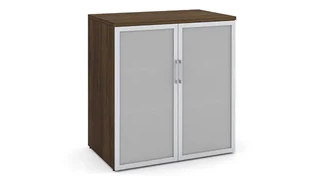 Low Storage Cabinets WFB Designs 37in H Storage Cabinet with Glass Doors