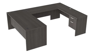 U Shaped Desks WFB Designs 66in x 98in U-Shape Double Pedestal Desk