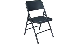 Folding Chairs National Public Seating Premium All-Steel Triple Brace Double Hinge Folding Chair