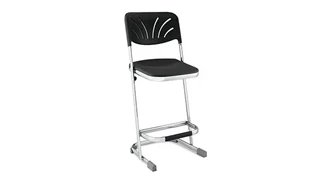 Drafting Stools National Public Seating 24in Stool with Blow Molded Seat and Back
