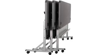 Training Tables National Public Seating 60in x 24in Flip and Store Nesting Training Table