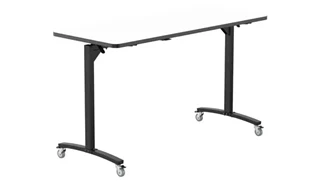 Training Tables - Heavy Duty National Public Seating 72in W x 30in D x 42in H - Whiteboard Mobile Flipper Table