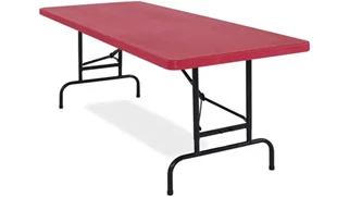 Folding Tables National Public Seating Adjustable Height Blow Molded Folding Table