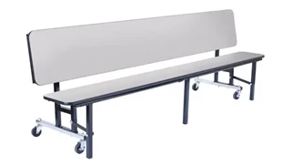 Folding Tables National Public Seating 8ft Convertible Bench Table